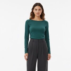 Lululemon Kanto Catch Me Top Size 6 Mini Pop Stripe Fuel Forage Teal